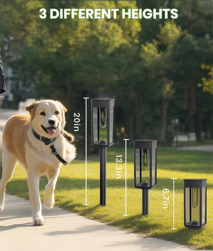 🔥Last Day 49% OFF🎄 Elegant Solar Pathway Lights – Auto On/Off & Waterproof for Garden & Yard