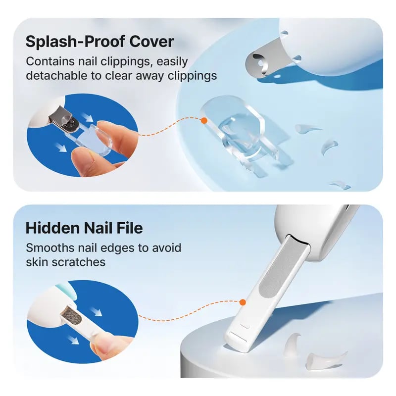 🔥2025 Cat Nail Clipper with Adjustable 3-Size Trimming Hole & Built-in Nail File
