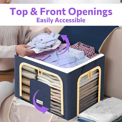 Collapsible Fabric Storage Containers, For Clothes,Blankets, Toys etc.