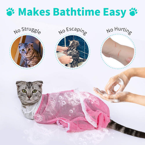 Cat Bathing/Grooming Bag Anti-Bite and Anti-Scratch