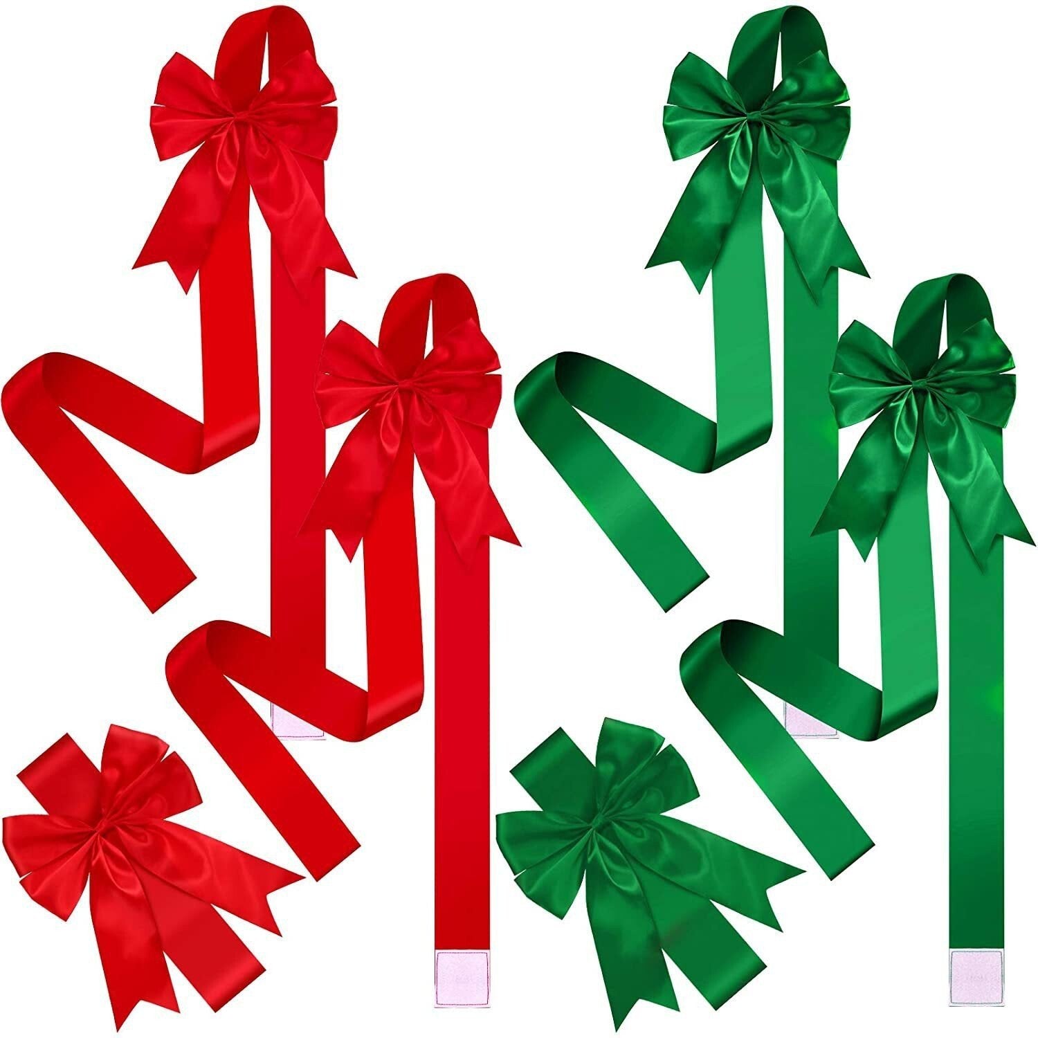 🎀 Elegant Red Christmas Cabinet Bows – Simple, Reusable, and Perfect for Every Celebration 🎉