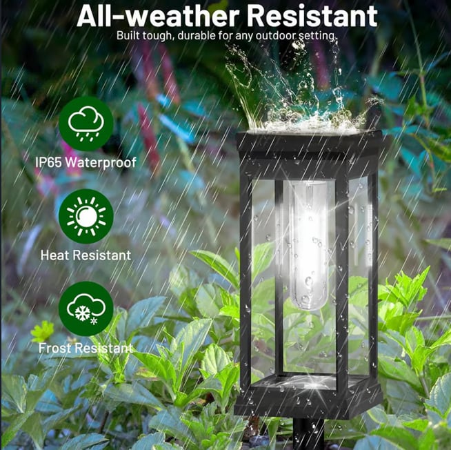 🔥Last Day 49% OFF🎄 Elegant Solar Pathway Lights – Auto On/Off & Waterproof for Garden & Yard