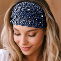 💥LAST DAY SALE 49% OFF-Elegant Floral Beaded Wide Headbands for Women