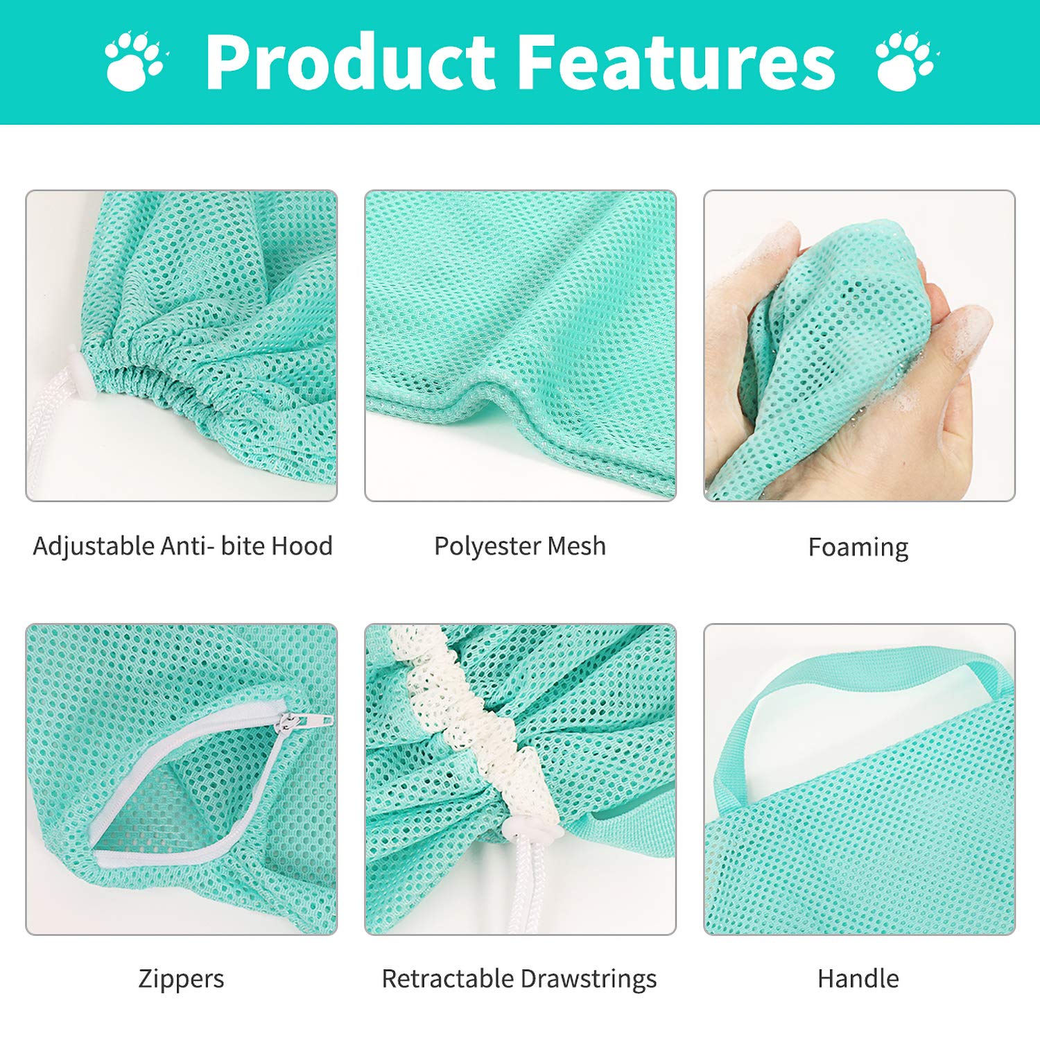 Cat Bathing/Grooming Bag Anti-Bite and Anti-Scratch