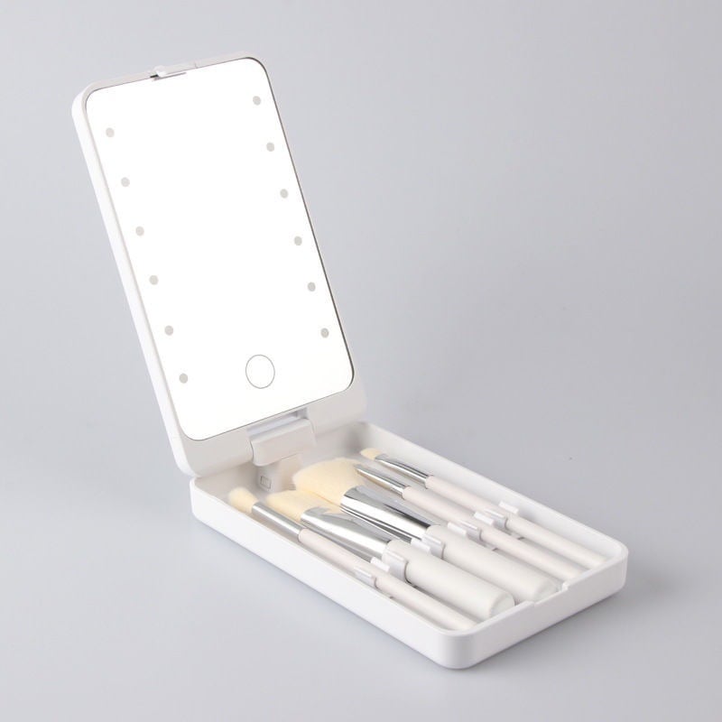 💖💖Travel Makeup Brush Set with LED light