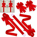 🎀 Elegant Red Christmas Cabinet Bows – Simple, Reusable, and Perfect for Every Celebration 🎉