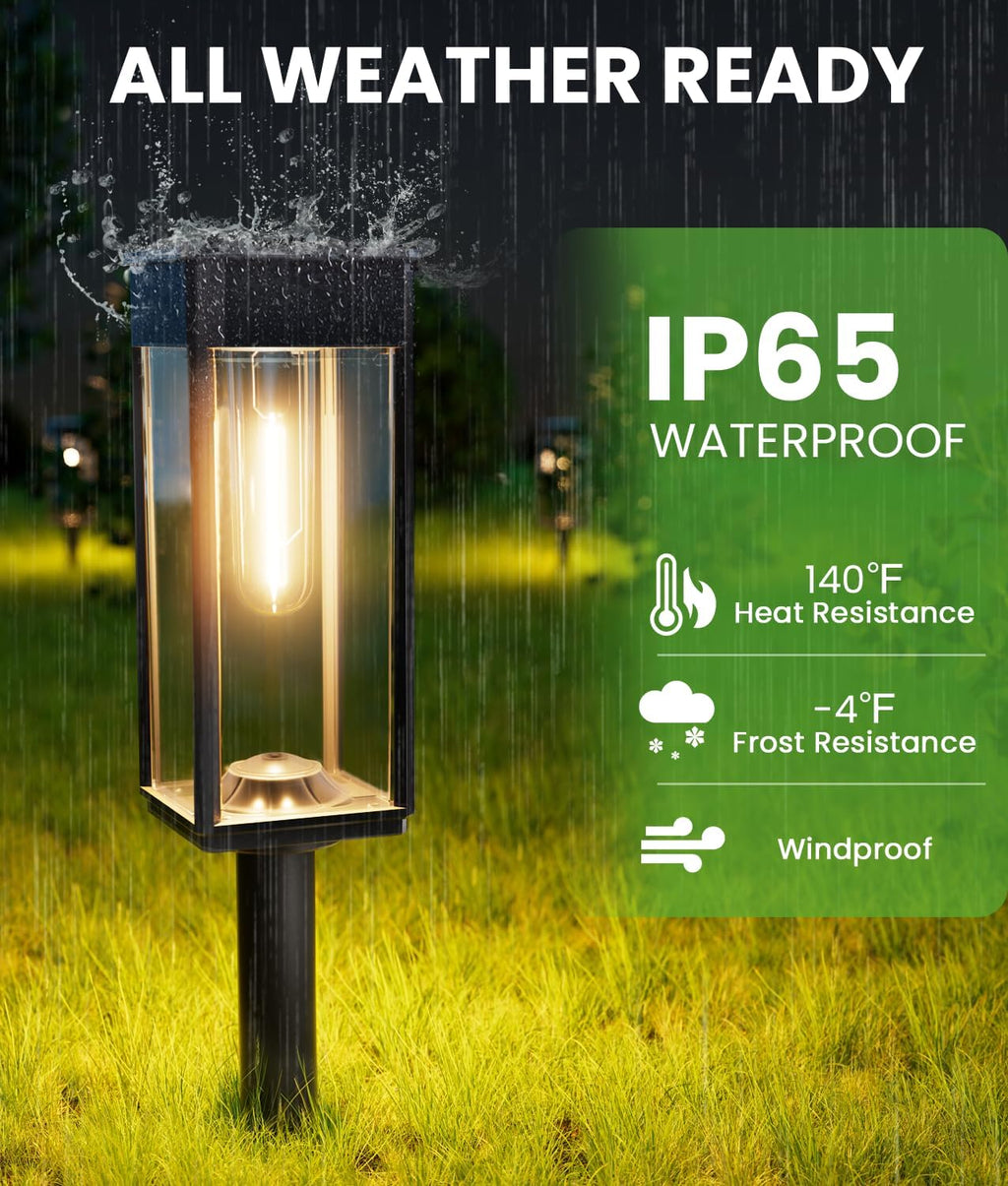 🔥Last Day 49% OFF🎄 Elegant Solar Pathway Lights – Auto On/Off & Waterproof for Garden & Yard