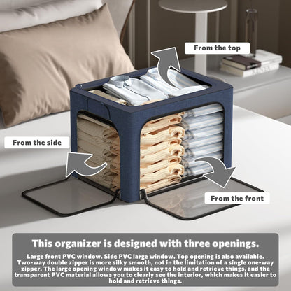 Collapsible Fabric Storage Containers, For Clothes,Blankets, Toys etc.