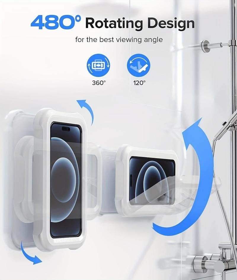 🔥360° Rotatable Shower Phone Holder