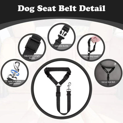 🔥Buy more save more🎁2-in-1 Dog Car Seat Belt & Walking Leash
