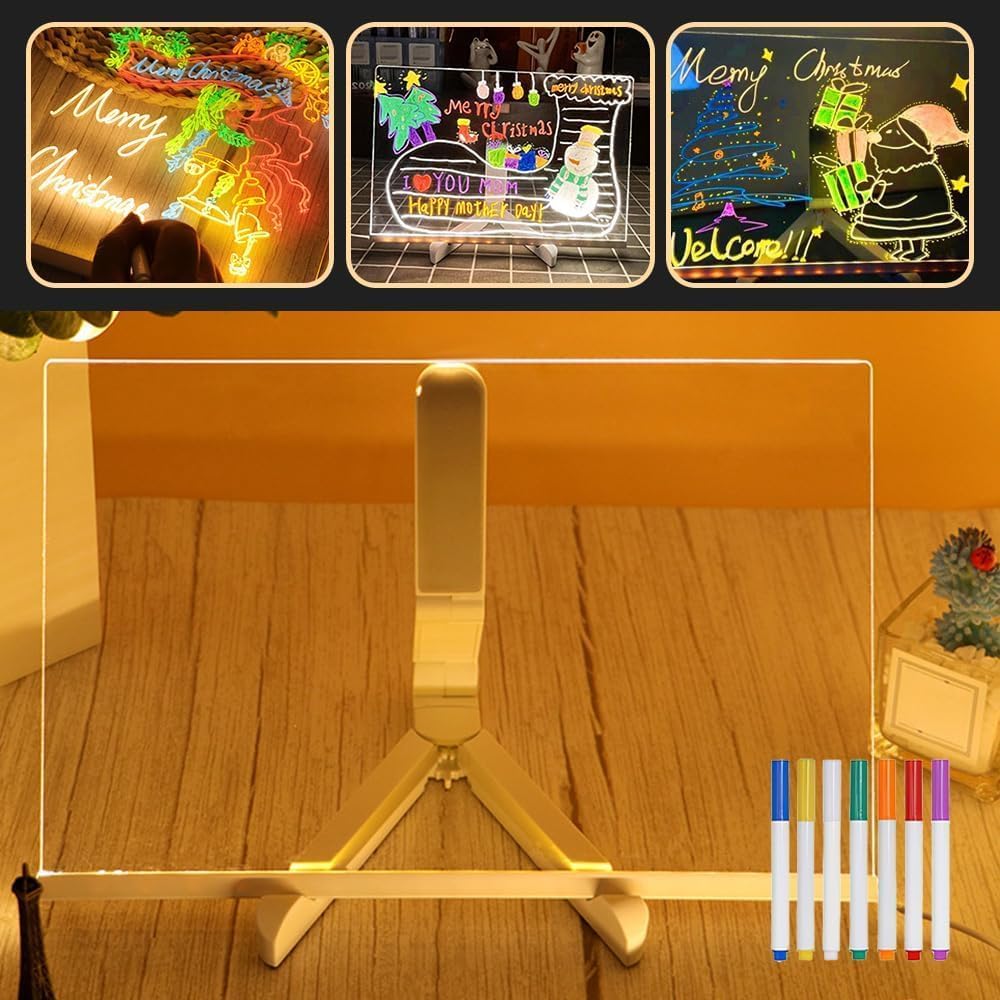 🖊️ Spark Creativity Instantly - 49% OFF - 🎁 Acrylic LED Message Board - For Vibrant, Endless Expression!