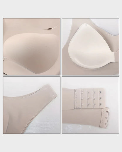 Cross Back Front Closure Wireless Posture Support Bra