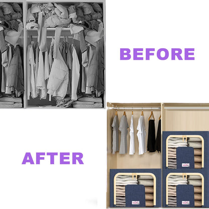 Collapsible Fabric Storage Containers, For Clothes,Blankets, Toys etc.