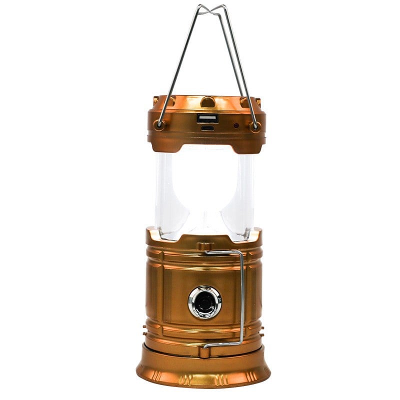🍂Collapsible Portable LED Camping Lantern Lightweight Waterproof Solar USB Rechargeable Flashlight