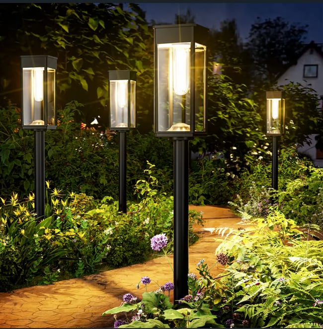 🔥Last Day 49% OFF🎄 Elegant Solar Pathway Lights – Auto On/Off & Waterproof for Garden & Yard