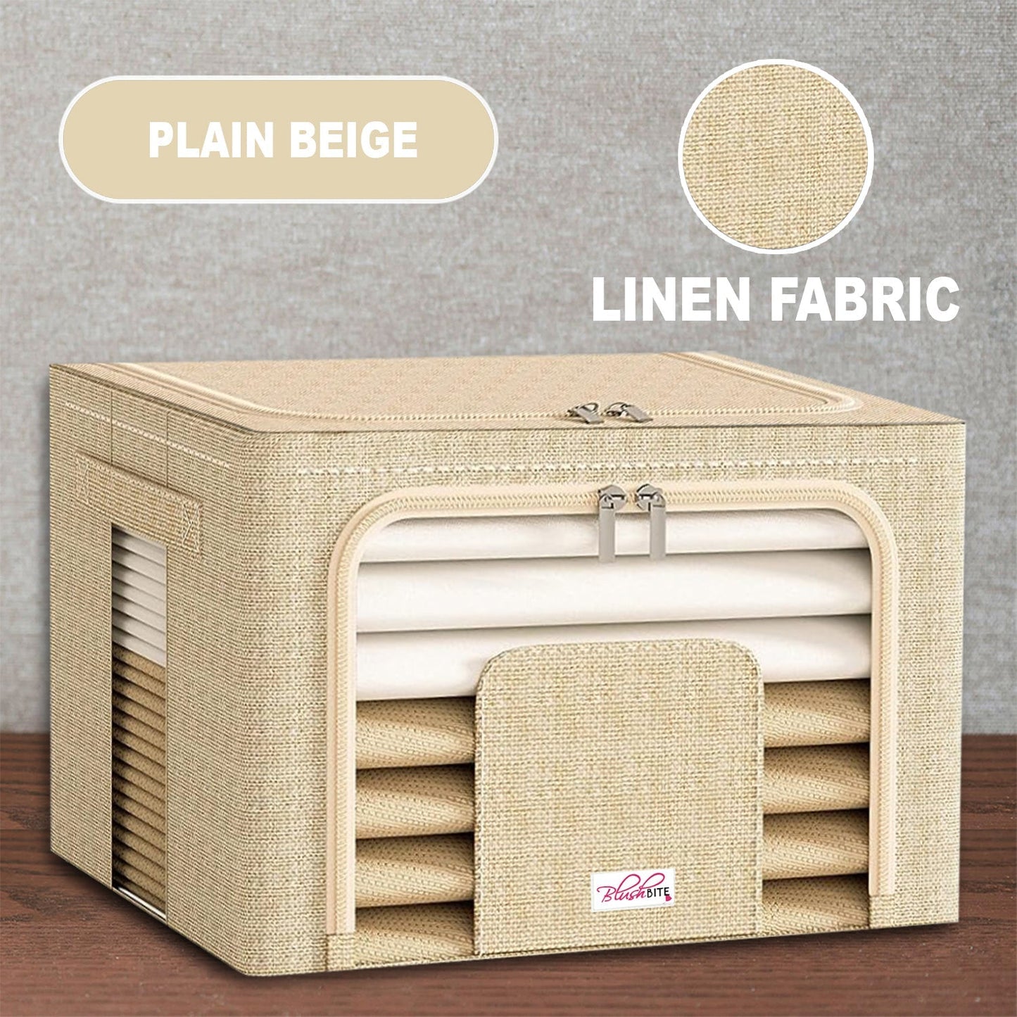 Collapsible Fabric Storage Containers, For Clothes,Blankets, Toys etc.