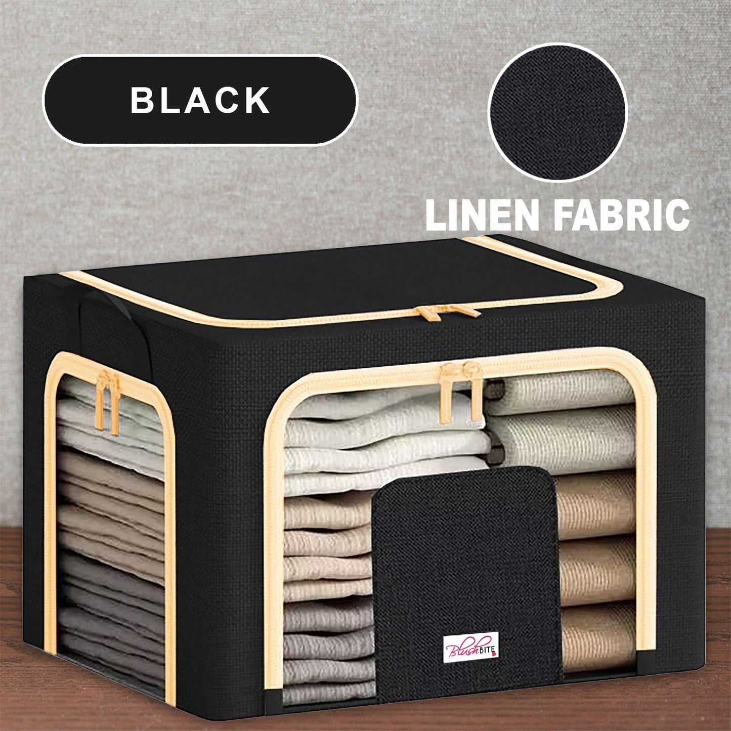 Collapsible Fabric Storage Containers, For Clothes,Blankets, Toys etc.