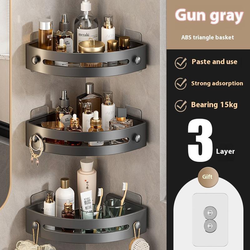 Triangle Shower Caddy Drill Free Wall MountShower Organizer