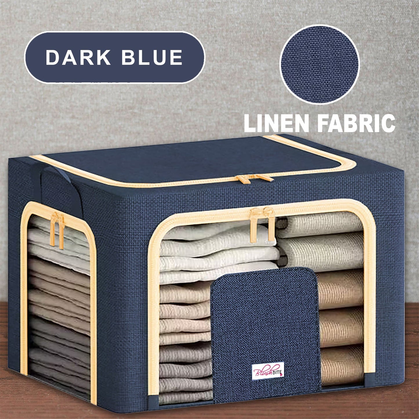 Collapsible Fabric Storage Containers, For Clothes,Blankets, Toys etc.