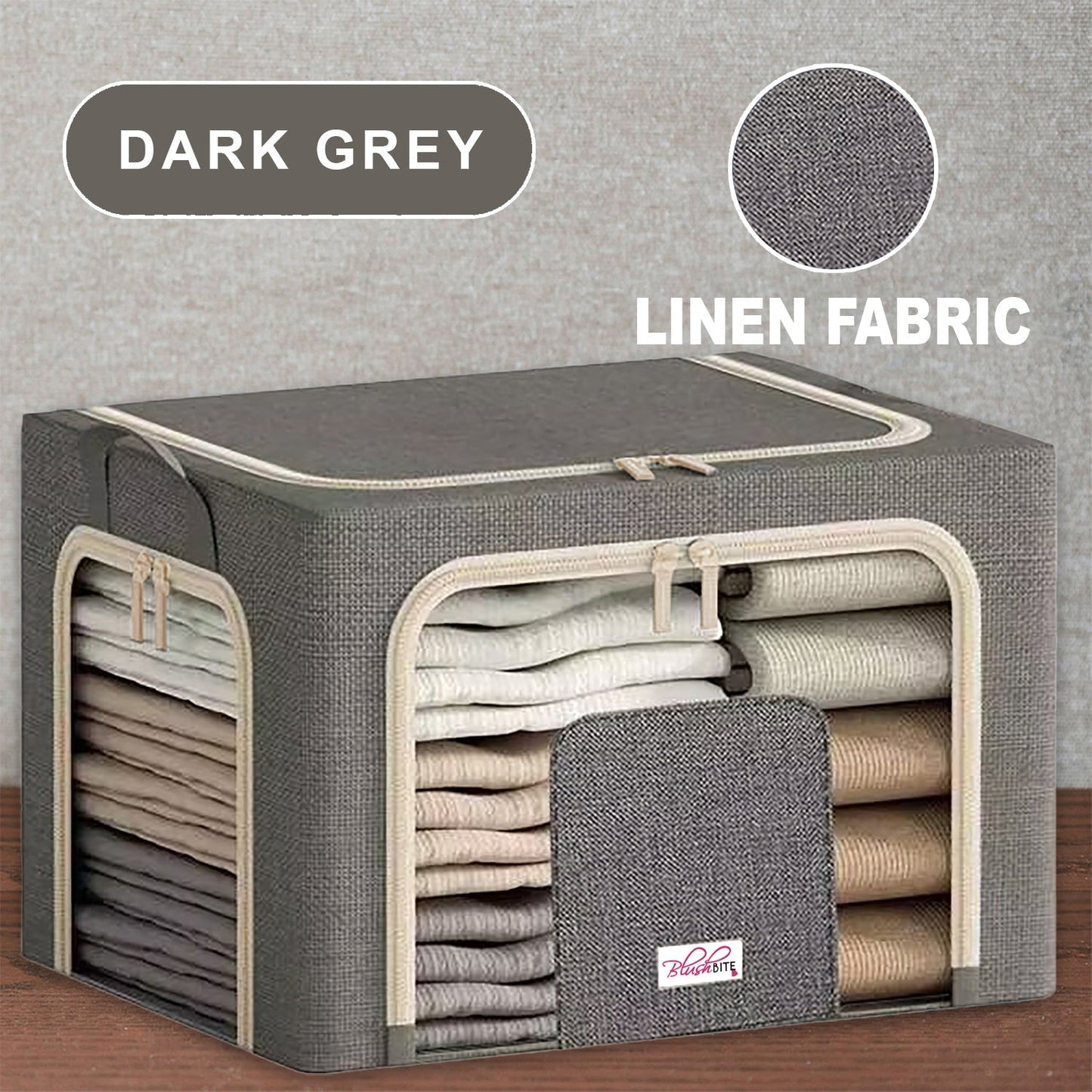 Collapsible Fabric Storage Containers, For Clothes,Blankets, Toys etc.