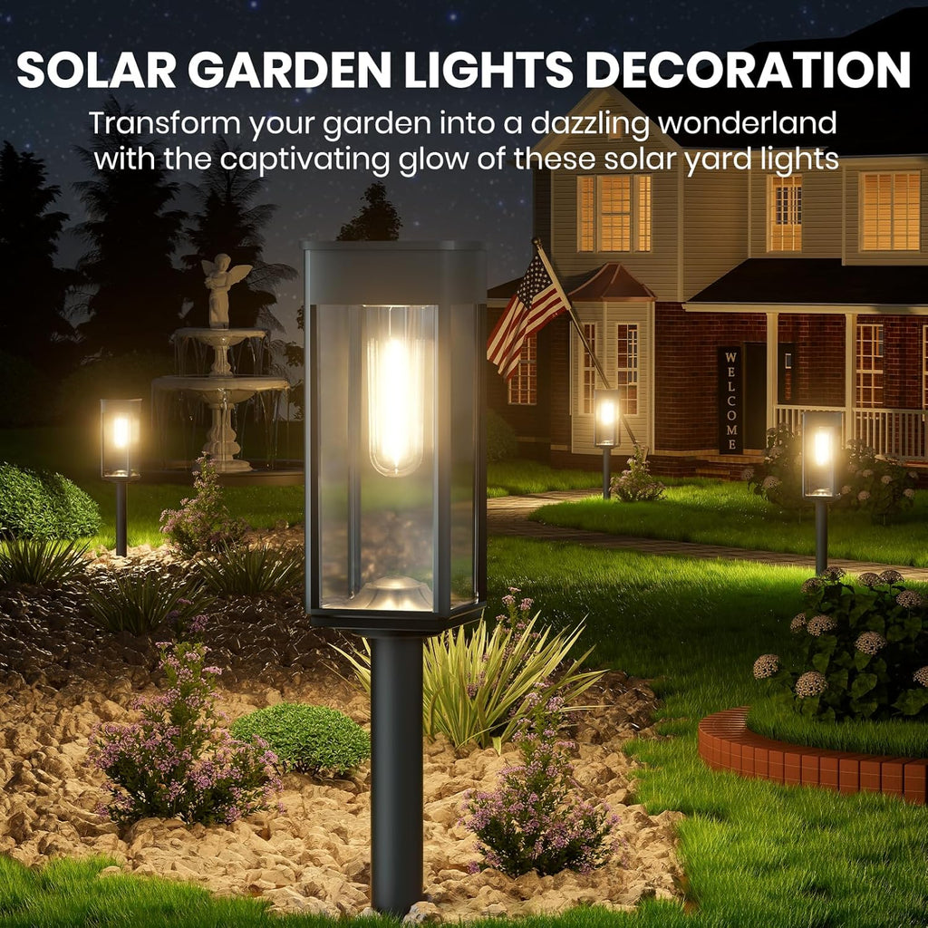 🔥Last Day 49% OFF🎄 Elegant Solar Pathway Lights – Auto On/Off & Waterproof for Garden & Yard