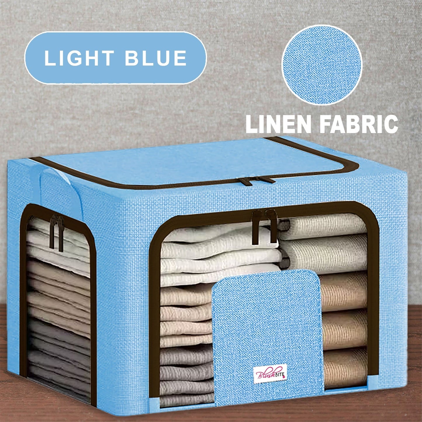 Collapsible Fabric Storage Containers, For Clothes,Blankets, Toys etc.