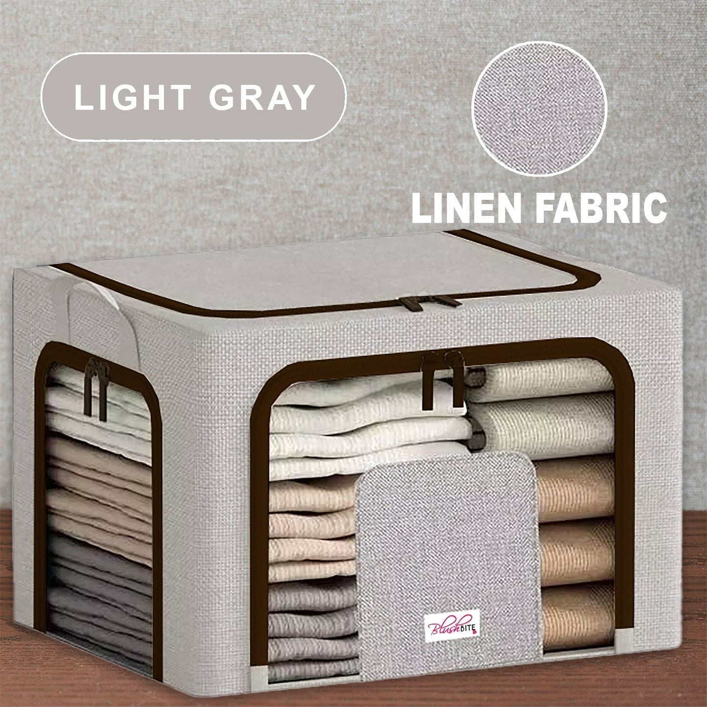 Collapsible Fabric Storage Containers, For Clothes,Blankets, Toys etc.