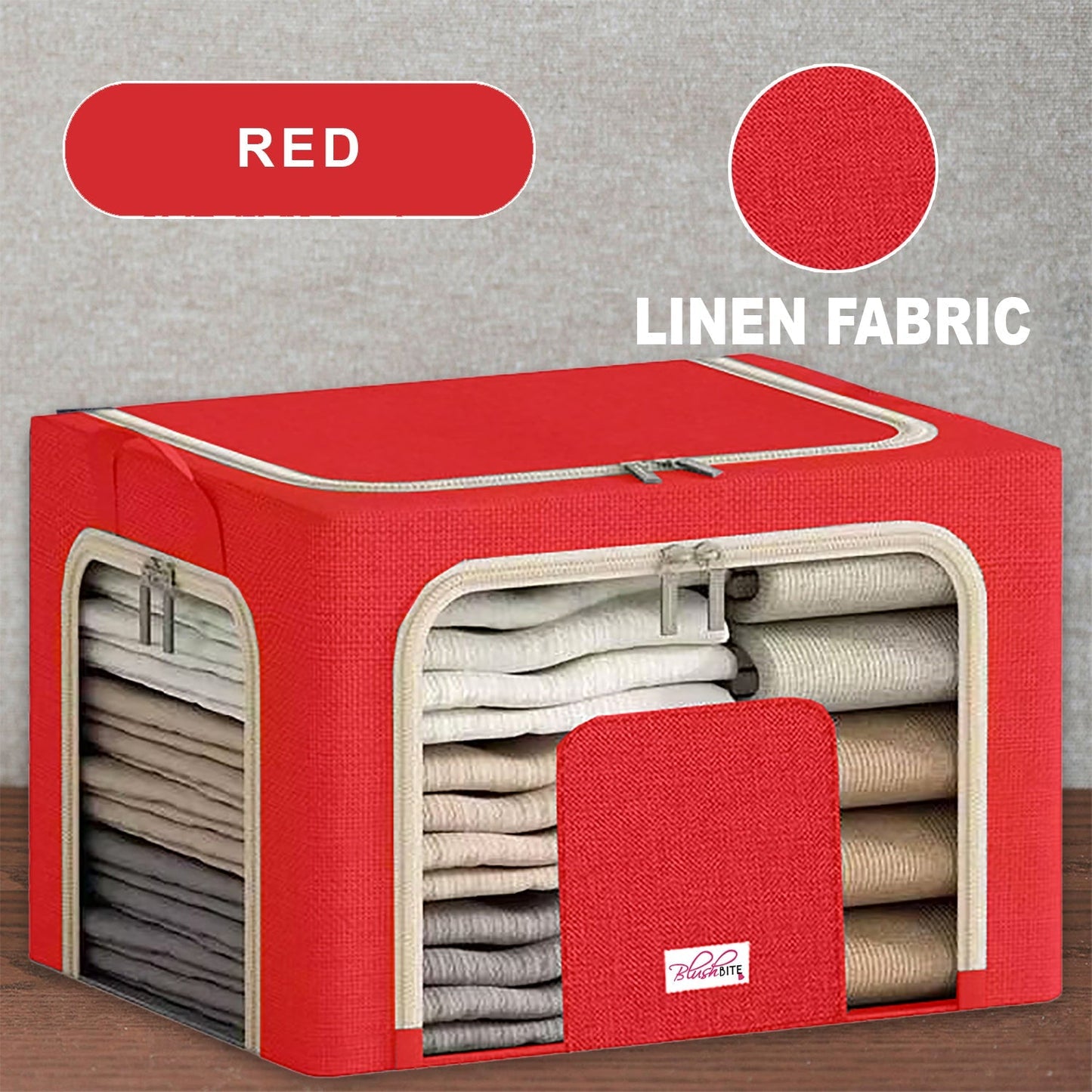 Collapsible Fabric Storage Containers, For Clothes,Blankets, Toys etc.